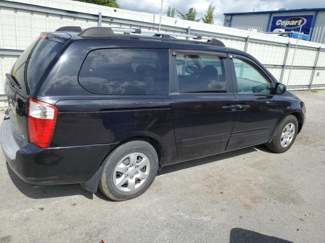 KIA SEDONA EX 2008 black  gas KNDMB233186210645 photo #4