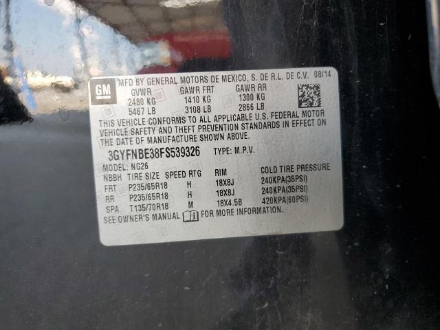 2015 CADILLAC SRX LUXURY 3GYFNBE38FS539326