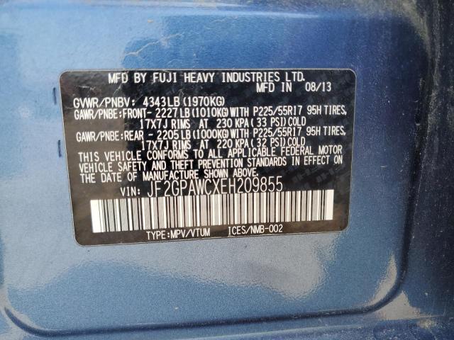 2014 SUBARU XV CROSSTR - JF2GPAWCXEH209855