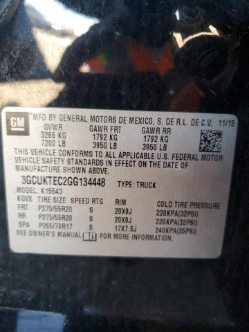 2016 CHEVROLET SILVERADO - 3GCUKTEC2GG134448