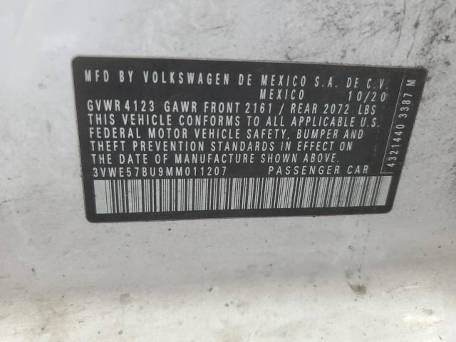 2021 VOLKSWAGEN JETTA SEL 3VWE57BU9MM011207