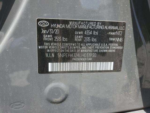 2020 HYUNDAI SONATA LIM 5NPEH4J24LH031930