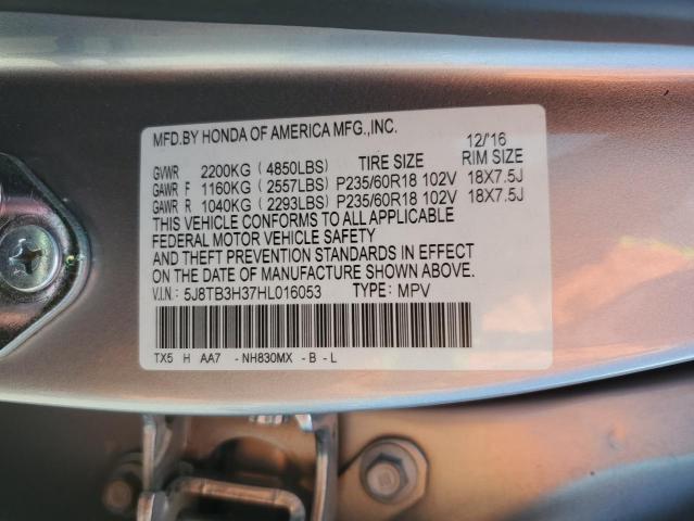 2017 ACURA RDX - 5J8TB3H37HL016053