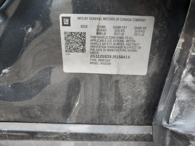 2018 CHEVROLET IMPALA PREMIER 2G1125S3XJ9158414