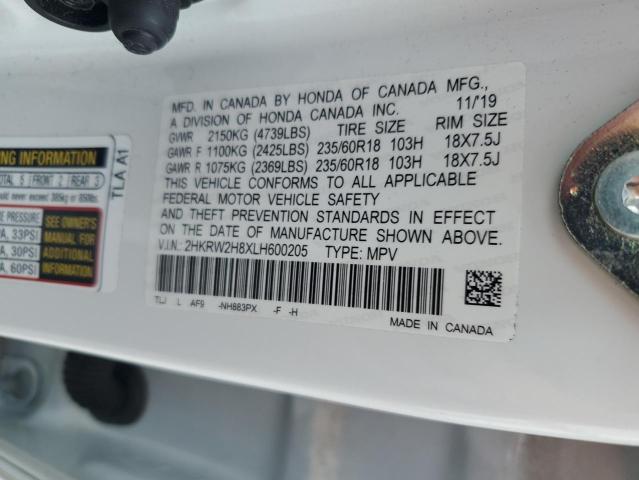2020 HONDA CR-V EXL - 2HKRW2H8XLH600205