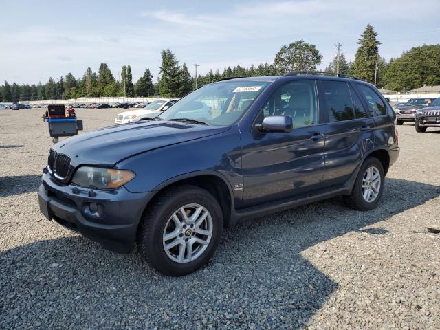 BMW X5 3.0I 2006 blue  gas 5UXFA13556LY26093 photo #1