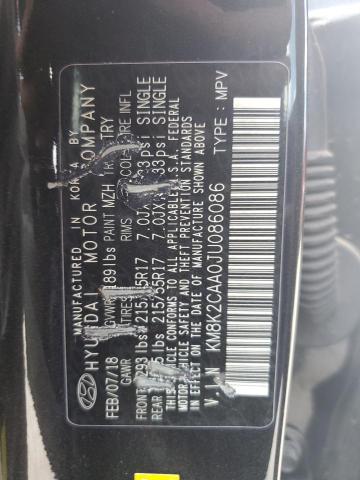 2018 HYUNDAI KONA SEL - KM8K2CAA0JU086086