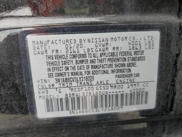 2020 NISSAN SENTRA SV - 3N1AB8CV3LY218029