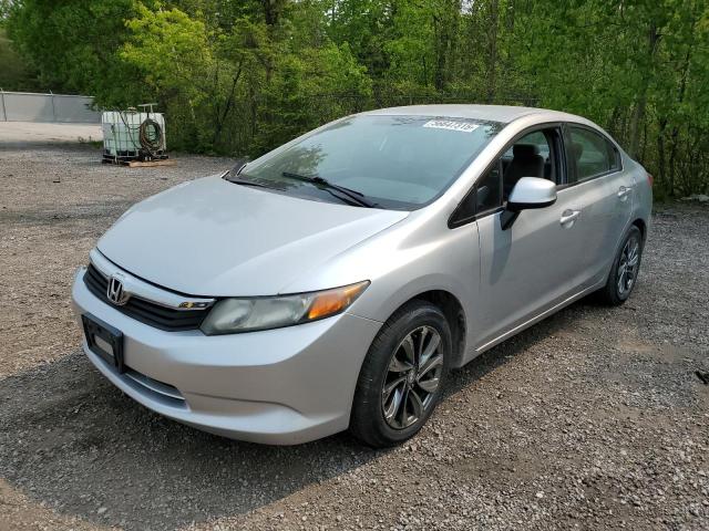 HONDA CIVIC LX 2012 silver sedan 4d gas 2HGFB2F40CH101194 photo #1