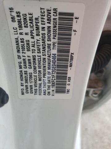 2016 HONDA CIVIC EXL - 19XFC1F72GE040464