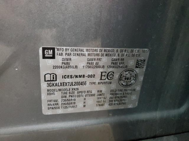 2018 GMC TERRAIN DE 3GKALXEX7JL200456