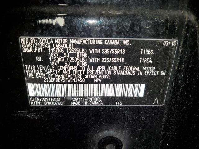 2015 TOYOTA RAV4 LIMIT - 2T3DFREV9FW313450