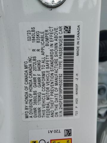 2023 HONDA CIVIC SPOR - 2HGFE2F56PH530782