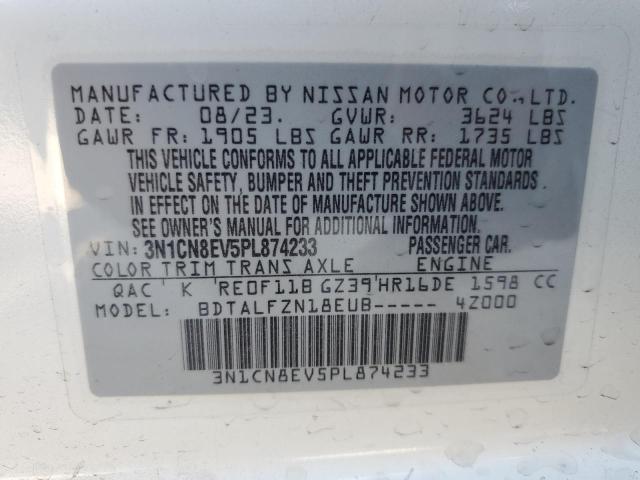 2023 NISSAN VERSA SV 3N1CN8EV5PL874233