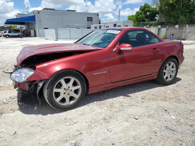 MERCEDES-BENZ SLK 230 KO 2001 red  gas WDBKK49F01F223928 photo #1