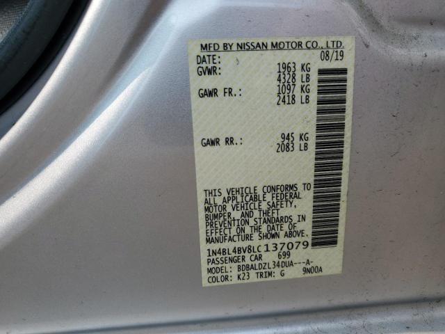 2020 NISSAN ALTIMA S - 1N4BL4BV8LC137079
