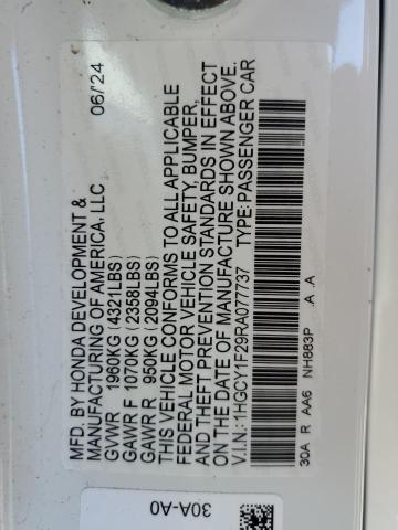 2024 HONDA ACCORD LX - 1HGCY1F29RA077737