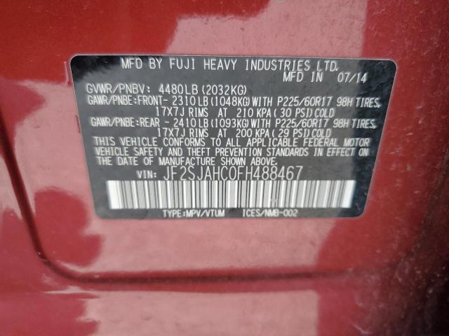 2015 SUBARU FORESTER 2 - JF2SJAHC0FH488467