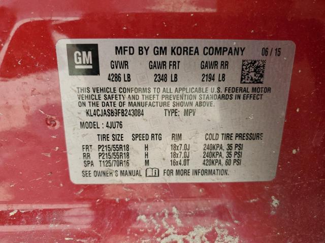 2015 BUICK ENCORE KL4CJASB9FB243084