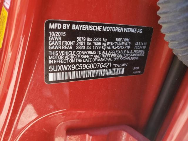 2016 BMW X3 XDRIVE2 - 5UXWX9C59G0D76421