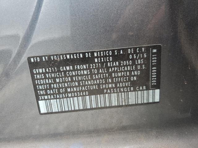 2015 VOLKSWAGEN GOLF TDI 3VWRA7AU5FM093440
