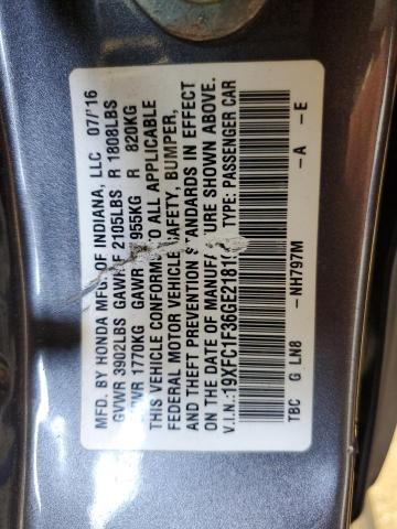 2016 HONDA CIVIC EX 19XFC1F36GE218194