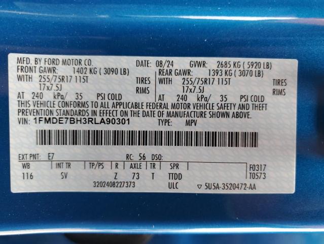 2024 FORD BRONCO BIG 1FMDE7BH3RLA90301
