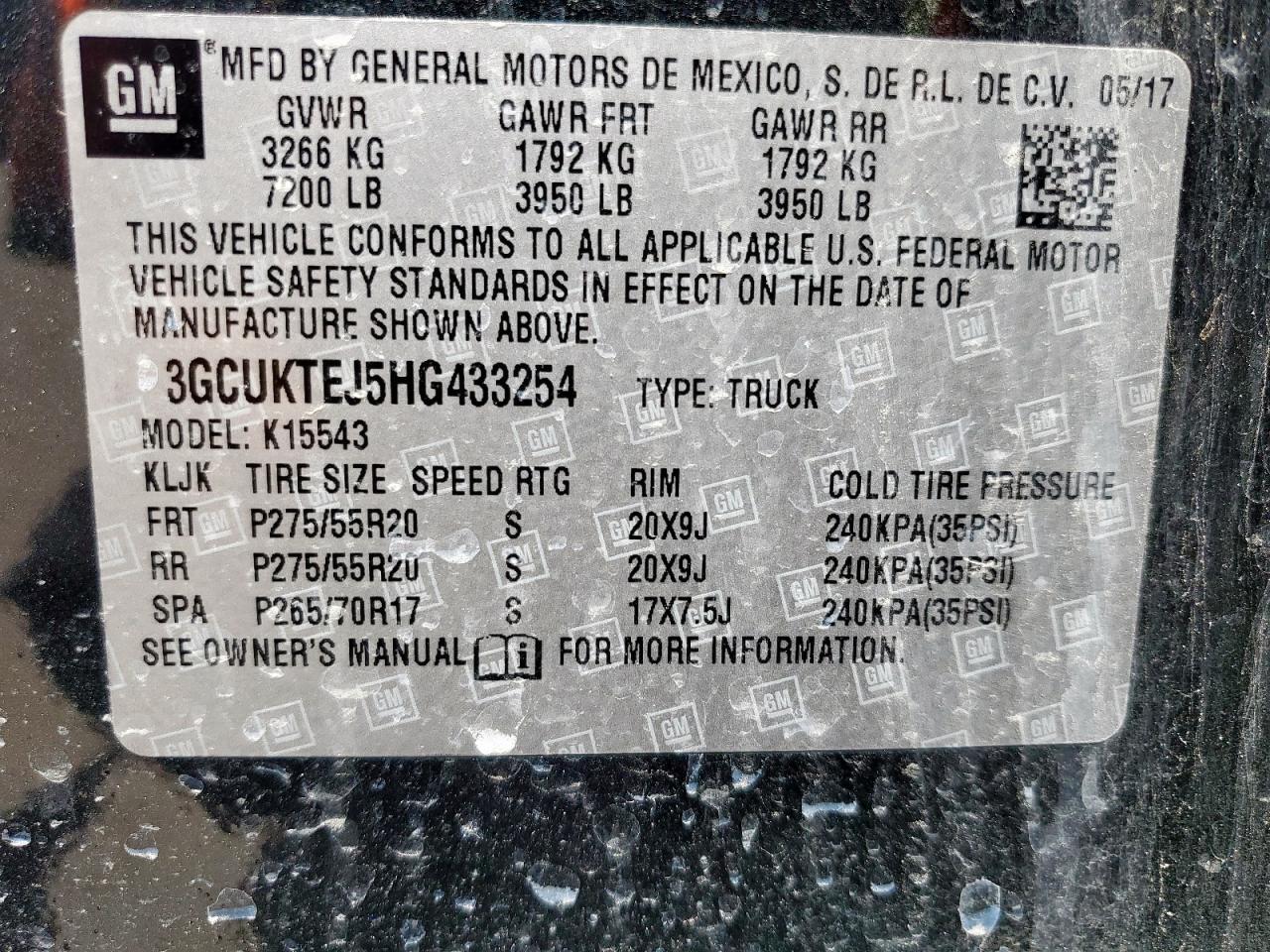 Lot #3185810378 2017 CHEVROLET SILVERADO