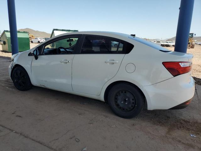 KIA RIO LX 2013 white  gas KNADM4A34D6306589 photo #3