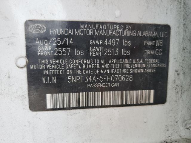 2015 HYUNDAI SONATA SPO - 5NPE34AF5FH070628