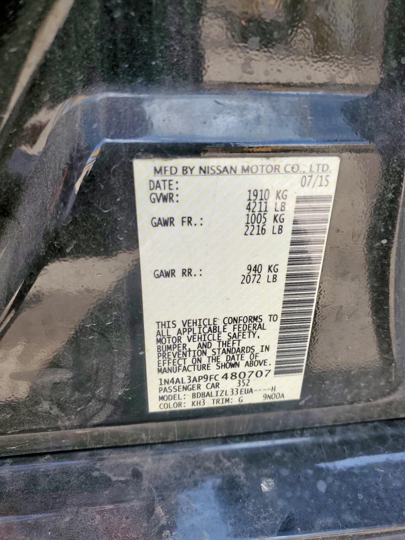 2015 NISSAN ALTIMA 2.5 - 1N4AL3AP9FC480707