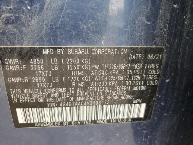 2022 SUBARU OUTBACK #3294244874