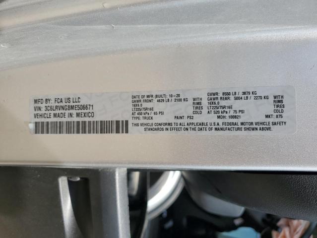 2021 RAM PROMASTER - 3C6LRVNG8ME506671