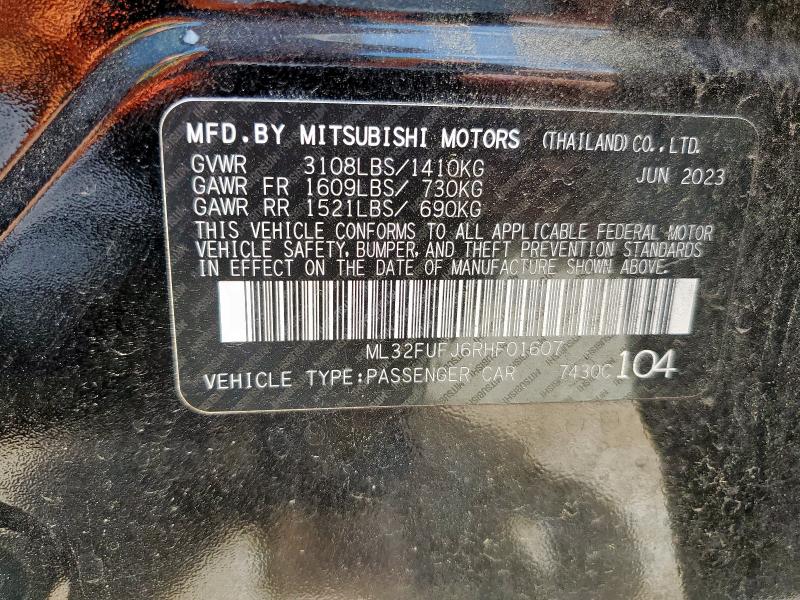 2024 MITSUBISHI MIRAGE G4 ML32FUFJ6RHF01607