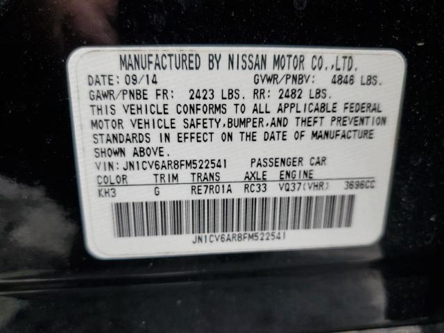 2015 INFINITI Q40 JN1CV6AR8FM522541