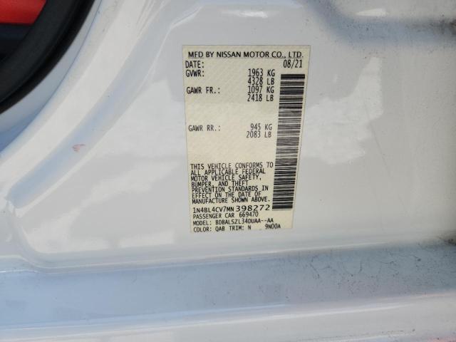 2021 NISSAN ALTIMA SR 1N4BL4CV7MN398272