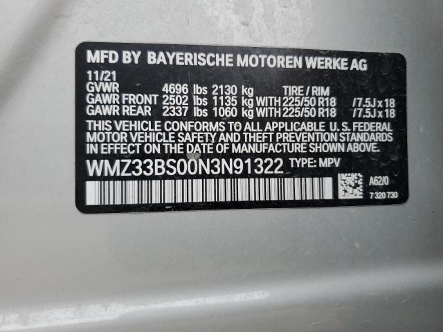 2022 MINI COOPER JCW WMZ33BS00N3N91322