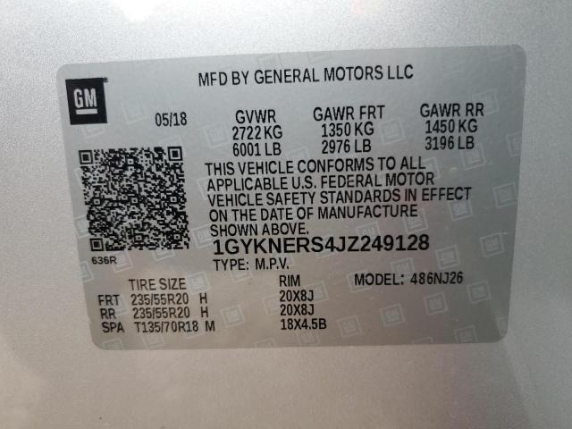 2018 CADILLAC XT5 PREMIU 1GYKNERS4JZ249128