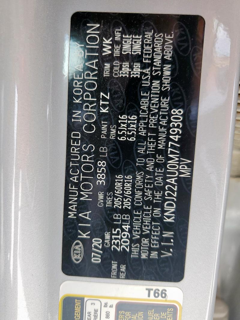 2021 KIA SOUL LX - KNDJ22AU0M7749308