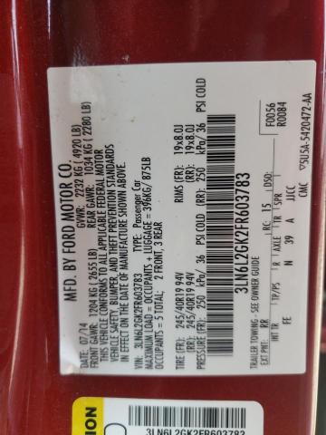 2015 LINCOLN MKZ 3LN6L2GK2FR603783