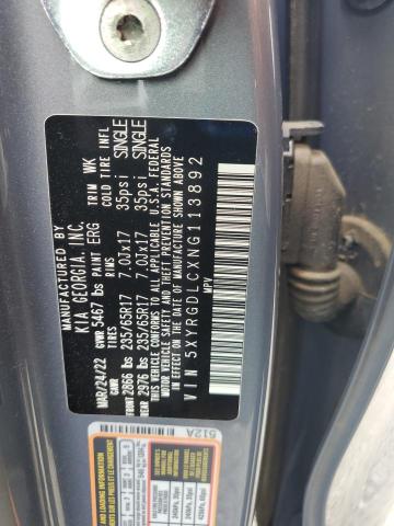 2022 KIA SORENTO LX - 5XYRGDLCXNG113892