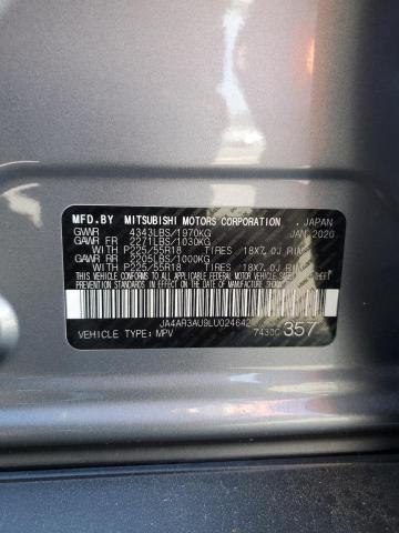 2020 MITSUBISHI OUTLANDER JA4AR3AU9LU024642