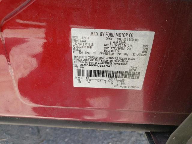 2018 LINCOLN MKX SELECT 2LMPJ6KR8JBL47523