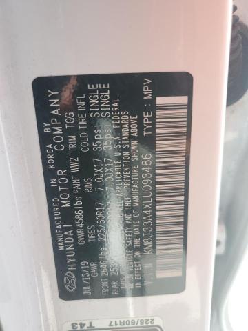 2020 HYUNDAI TUCSON LIM - KM8J33A4XLU093486