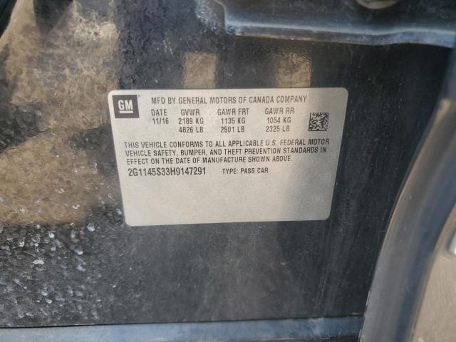 2017 CHEVROLET IMPALA PRE 2G1145S33H9147291