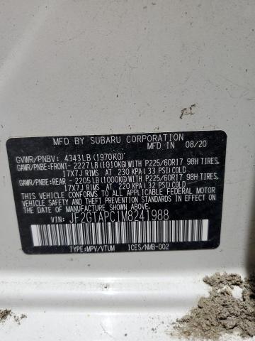 2021 SUBARU CROSSTREK JF2GTAPC1M8241988