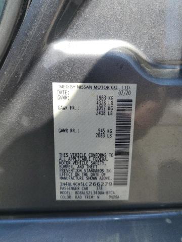 2020 NISSAN ALTIMA SR 1N4BL4CV5LC266279
