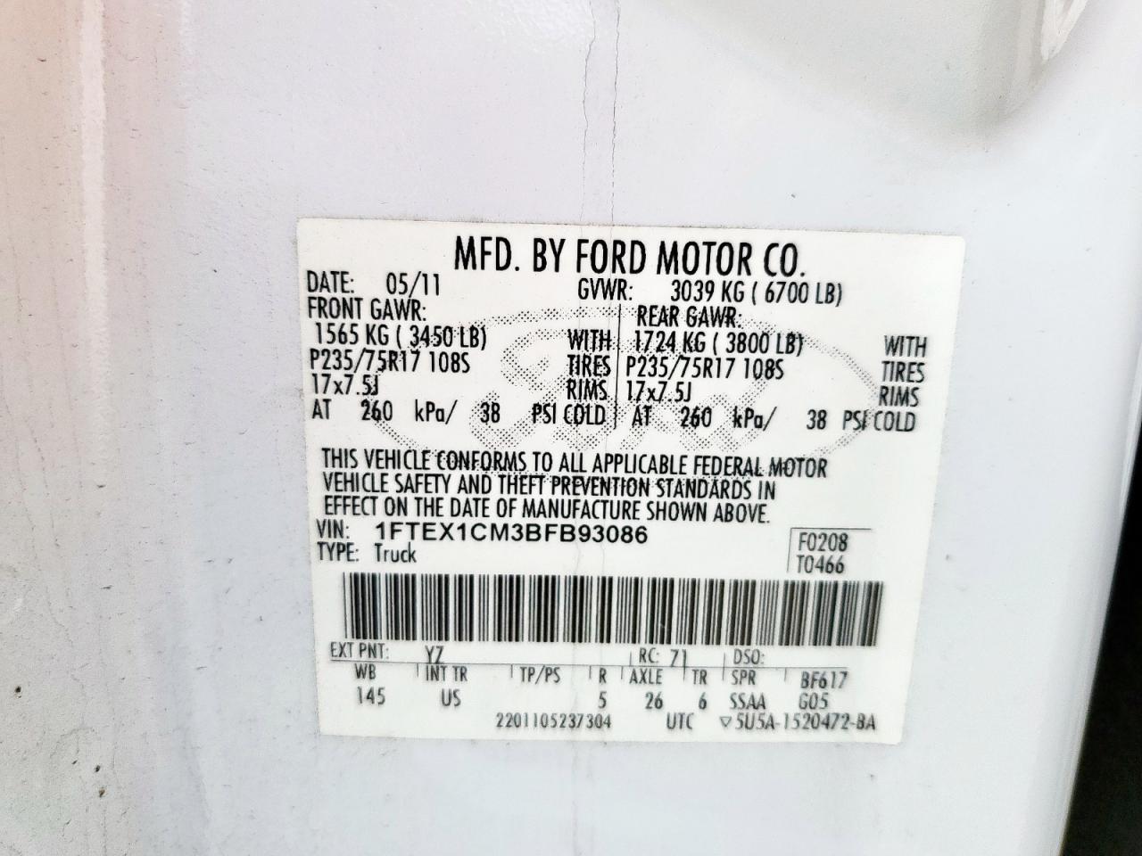 FORD F-150 SUPER CAB