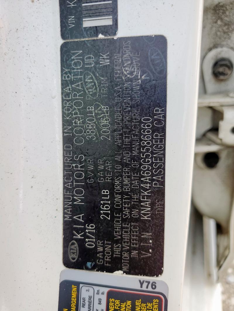 2016 KIA FORTE LX - KNAFK4A69G5586660