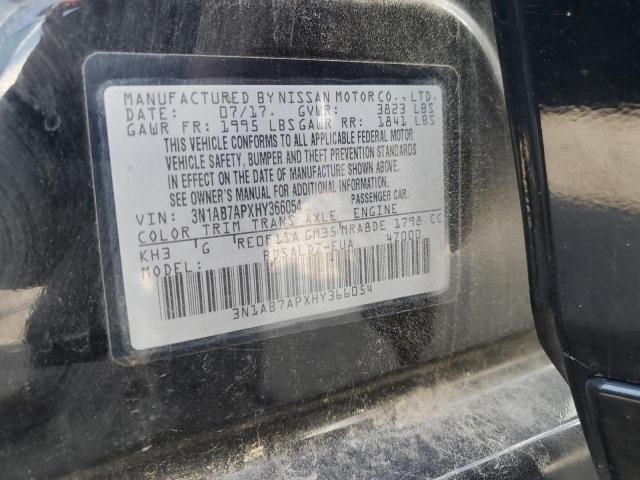 2017 NISSAN SENTRA S 3N1AB7APXHY366054